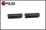 2 Pack Canon CRG128 CRG-128 Black Compatible Toner Cartridge | Laser Tek Services Online