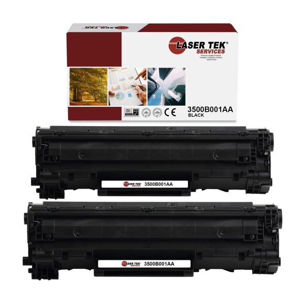 2 Pack Canon CRG128 CRG-128 Black Compatible Toner Cartridge | Laser Tek Services Online