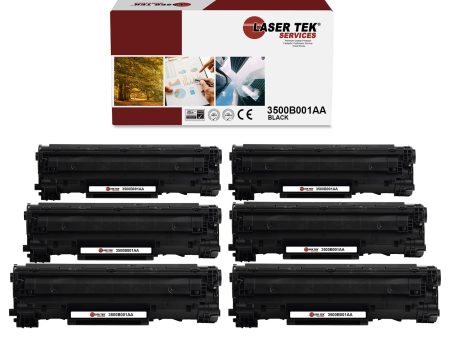 6 Pack Canon CRG128 CRG-128 Black Compatible Toner Cartridge | Laser Tek Services Supply