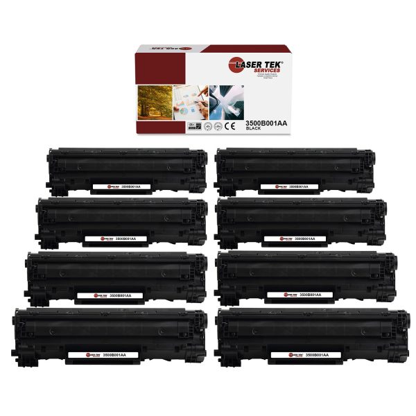 8 Pack Canon CRG128 CRG-128 Black Compatible Toner Cartridge | Laser Tek Services For Sale