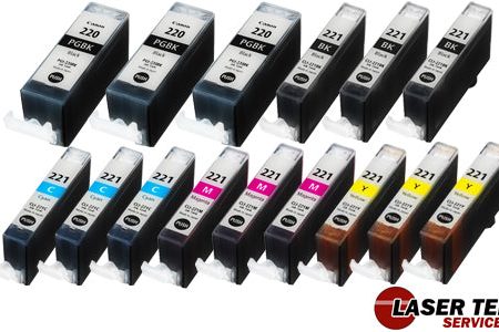 15 Pack Canon PGI-220  CLI-221 Compatible Ink Cartridge | Laser Tek Services Sale