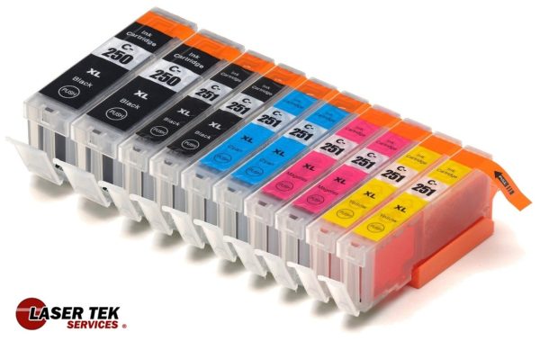 10 Pack Canon PGI-250XL CLI-251XL High Yield Compatible Ink Cartridge | Laser Tek Services Hot on Sale