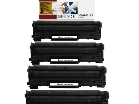 4 Pack Canon CRG128 CRG-128 Black Compatible Toner Cartridge | Laser Tek Services Online