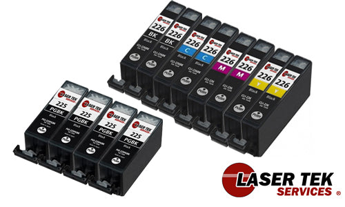 12 Pack Canon PGI-225 CLI-226 Compatible Ink Cartridge | Laser Tek Services For Sale